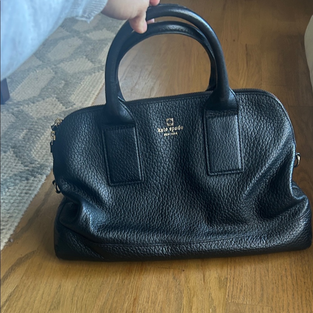 Kate Spade Textured Black Satchel